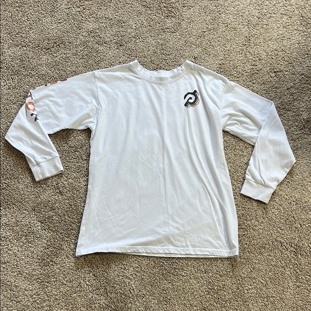 Peloton White Long Sleeve Shirt - Picture 1 of 5